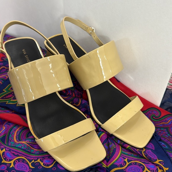 Via Spiga Shoes - Via Spiga Forte Floating Illusion Block Heel Sandal Italy 8.5